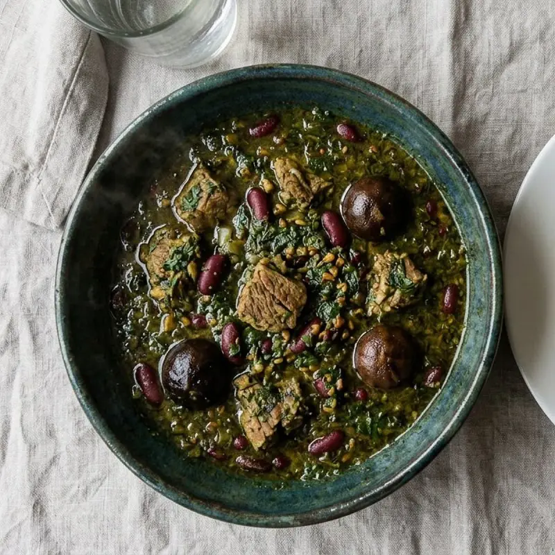 قورمه‌سبزی خانگی